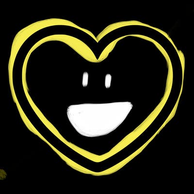 a blank heart