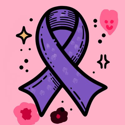 ribbon symbol of national breast cancer awareness month