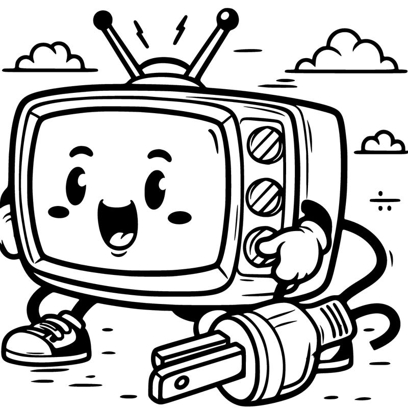 television pulling plug out