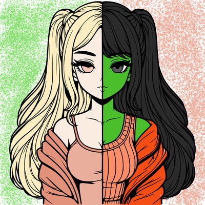 realistic girl split