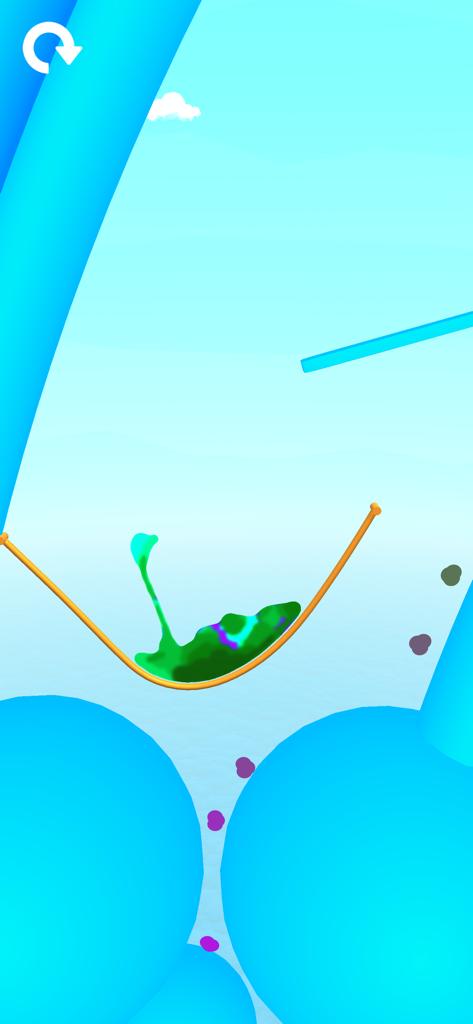 Pouring Master 3D - Realistic green liquid physics simulation in a Pouring Master 3D level