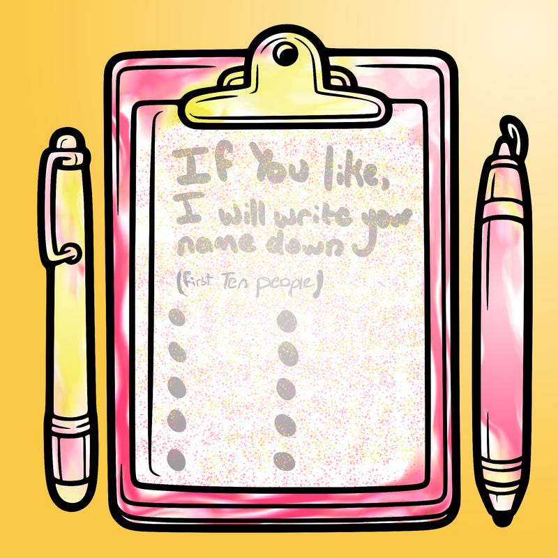 blank clip board with pen