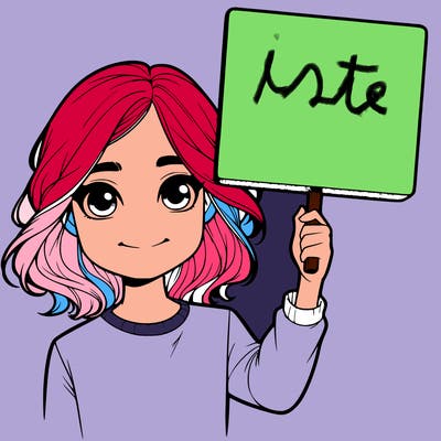realistic girl holding up a sign