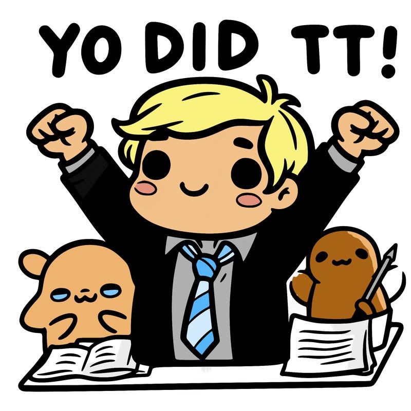 you did it!