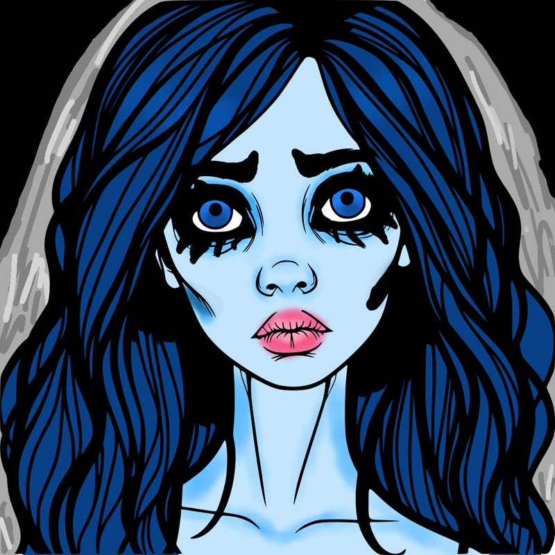 scary beautiful realistic girl