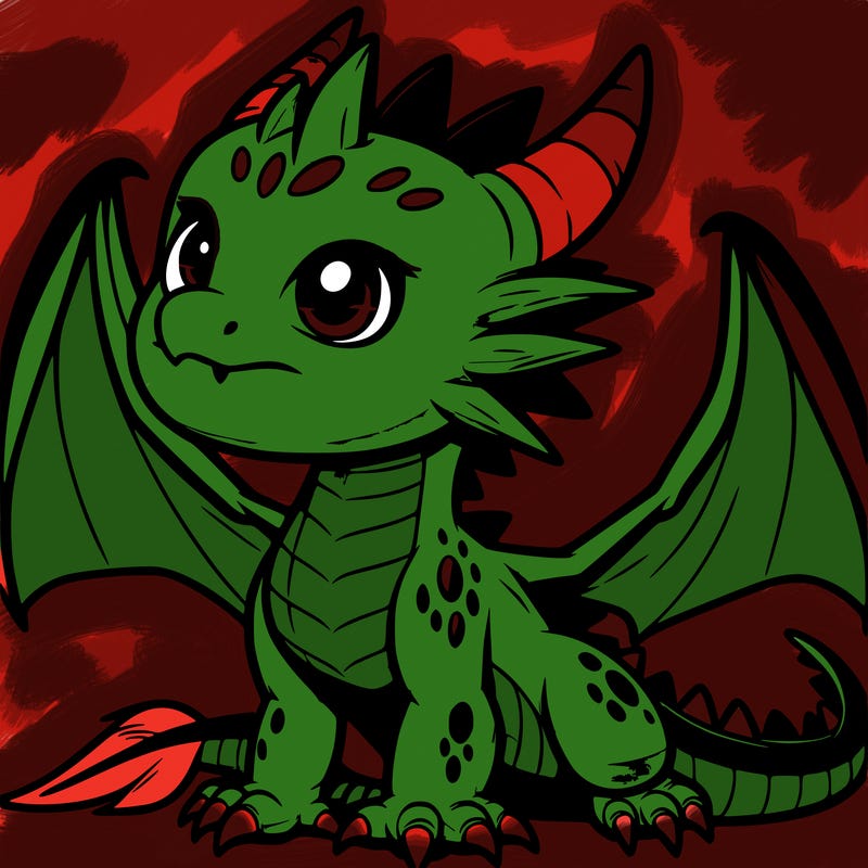 fierce baby night dragon
