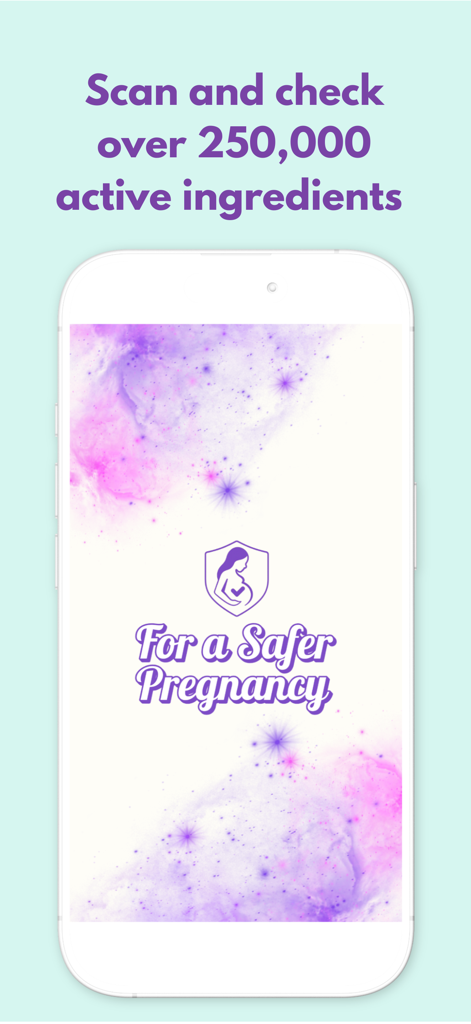 SafeMom - Food & Skincare Scan - SafeMom app screen featuring ingredient safety scanning for a safer pregnancy