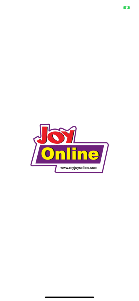 MyJoyOnline - MyJoyOnline app splash screen featuring the Joy Online logo and official website link