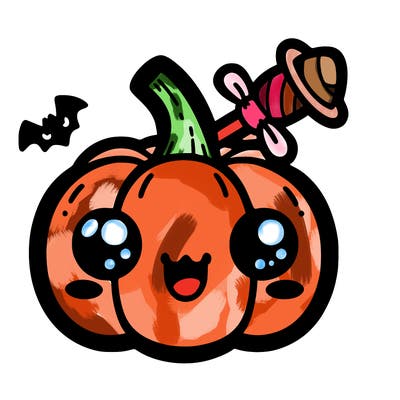 kawaii halloween pumpkin