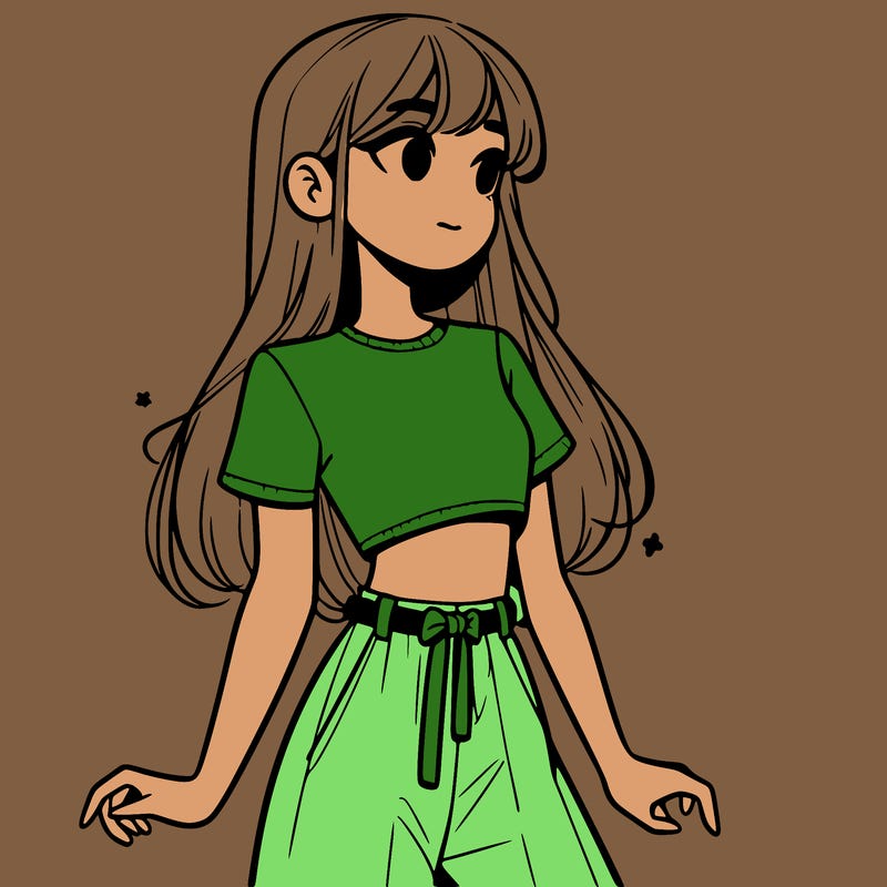 girl in a cute crop top