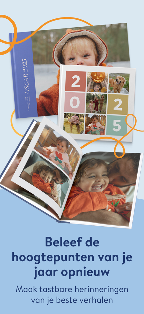 Albelli fotoboek poster prints - Albelli app displaying personalized photo books and yearbooks for family memories