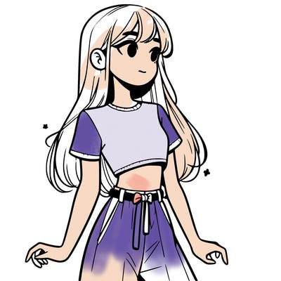 girl in a cute crop top