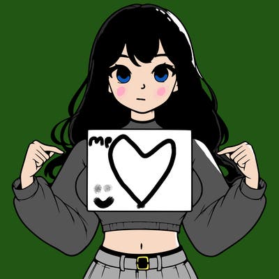 girl holding a blank sign in a long sleeve crop top