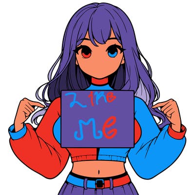 girl holding a blank sign in a long sleeve crop top