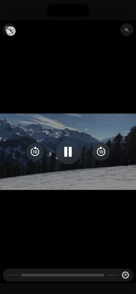 Rodjo Black IPTV app showing a video player interface with landscape scenery and playback controls on a dark background