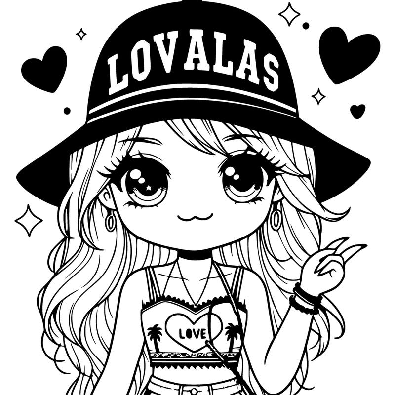 cute girl with los angeles hat and love crop top