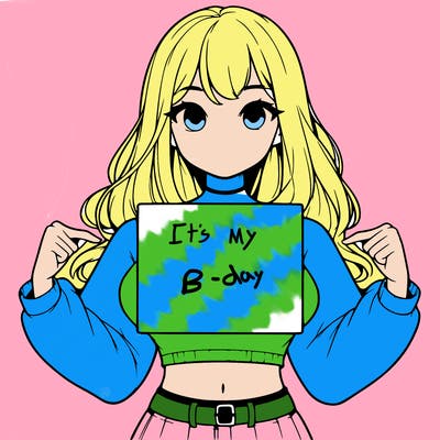 girl holding a blank sign in a long sleeve crop top