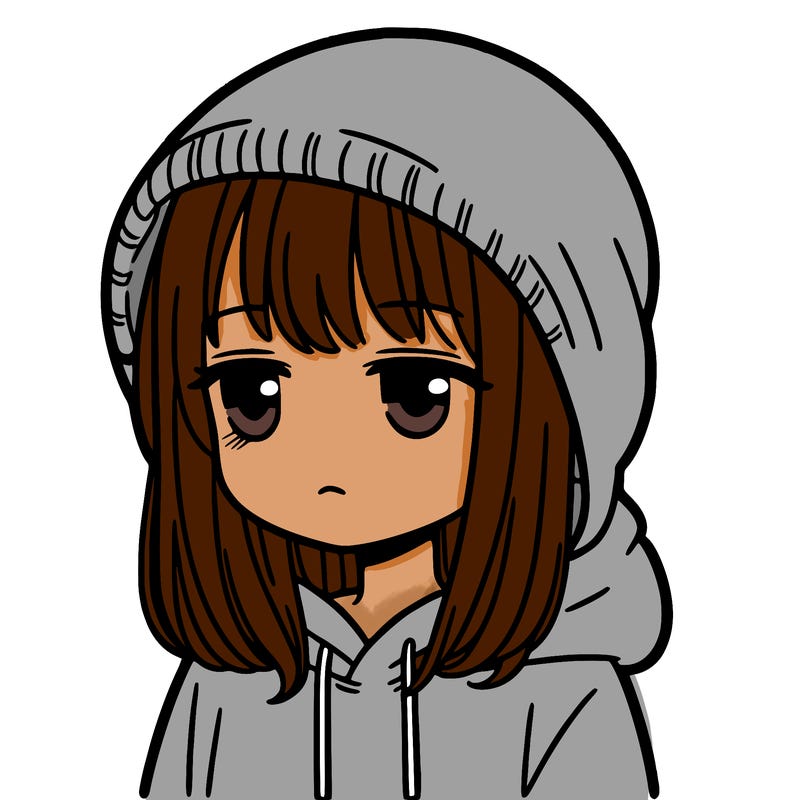 girl with hoodie and straight hair. she looks tired
