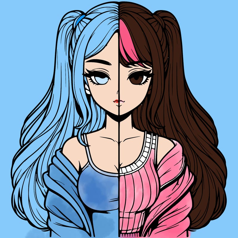 realistic girl split