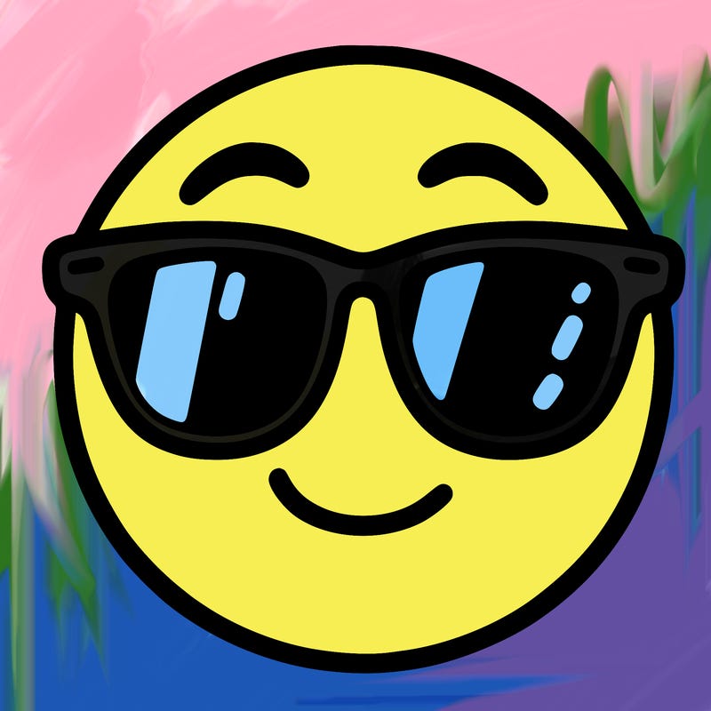 emoji with sunglasses