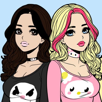 realistic twin sisters