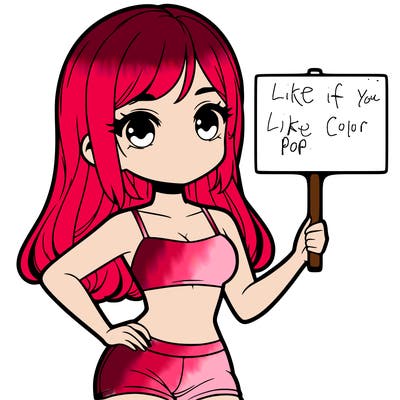 girl in a cute crop top holding a blank sign