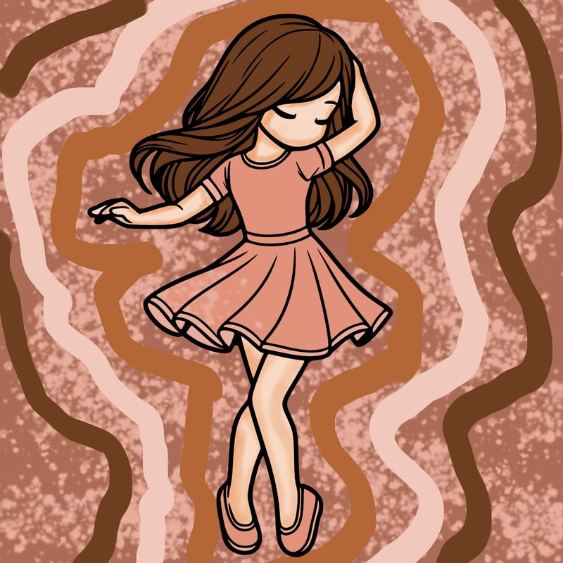 girl dancing  realistic