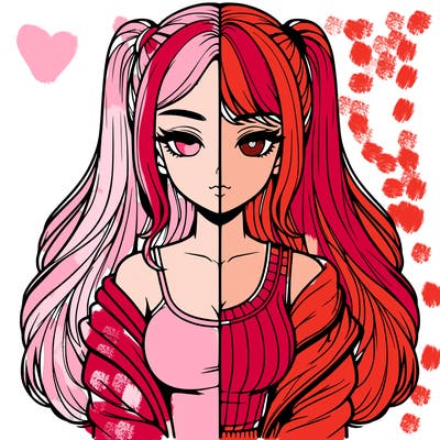 realistic girl split