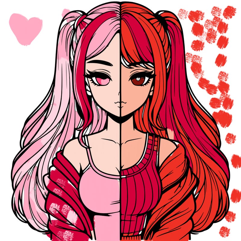 realistic girl split