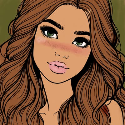 beautiful realistic girl