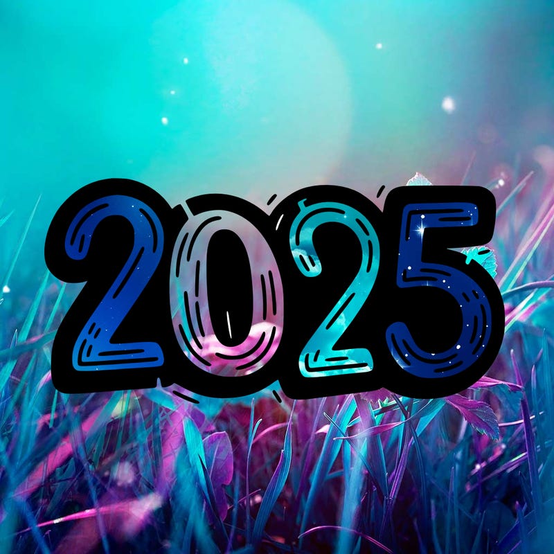 one line scrawled numbers sketch design “2025”