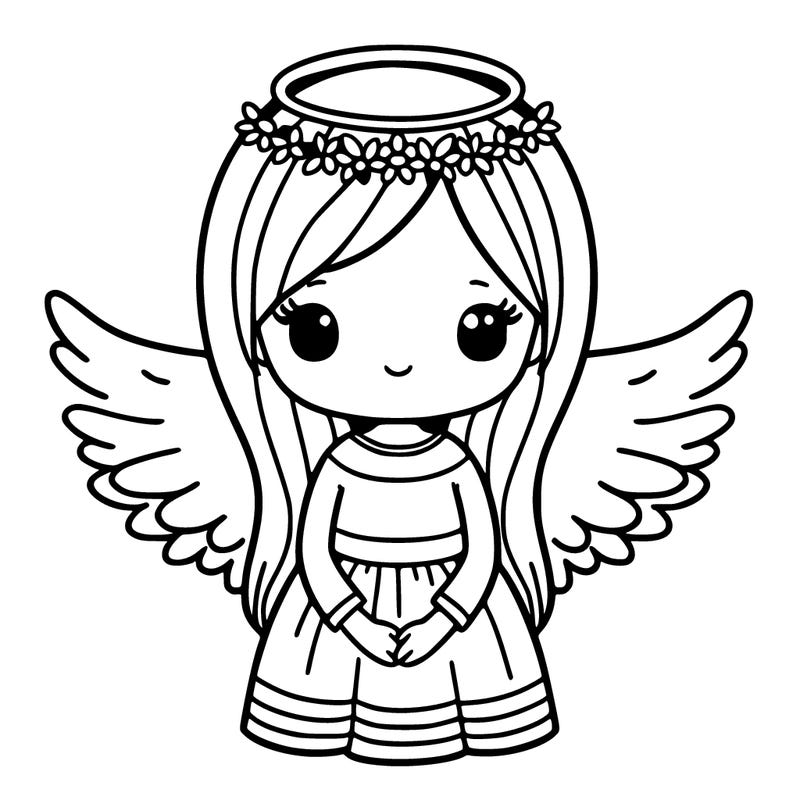 girl with angel wings