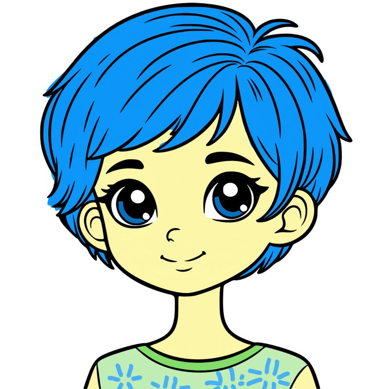 girl with short hair