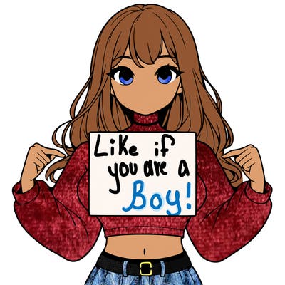 girl holding a blank sign in a long sleeve crop top