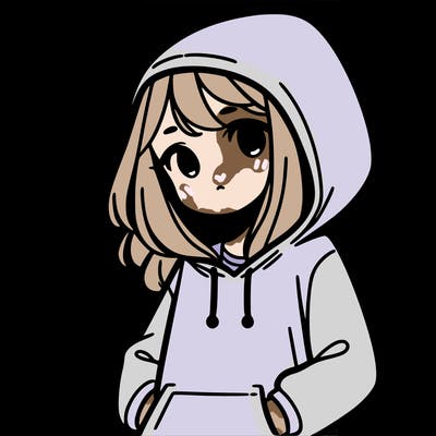 girl with hoodie