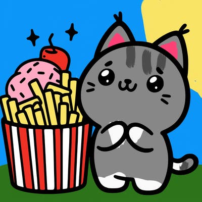 cute food cat