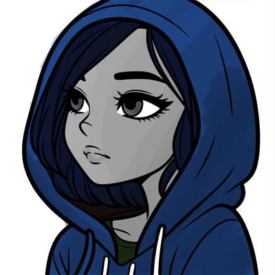 a woman wearing a hoodie