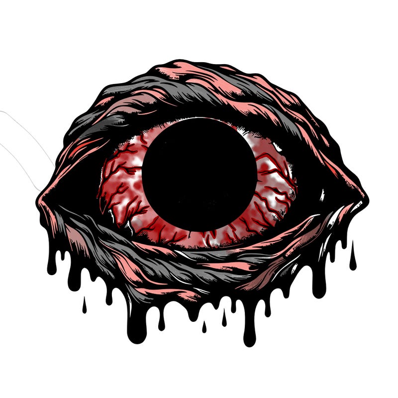realistic eye horror