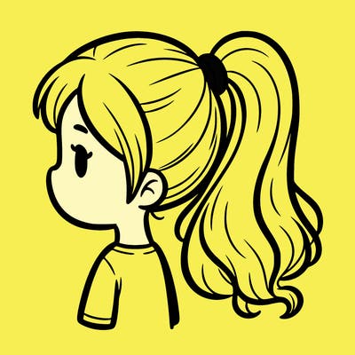girl with ponytail
