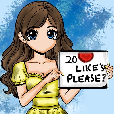 realistic pretty girl holding blank sign