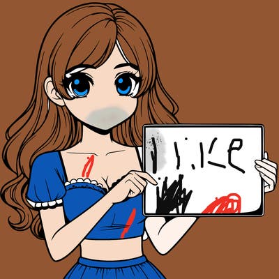realistic pretty girl holding blank sign