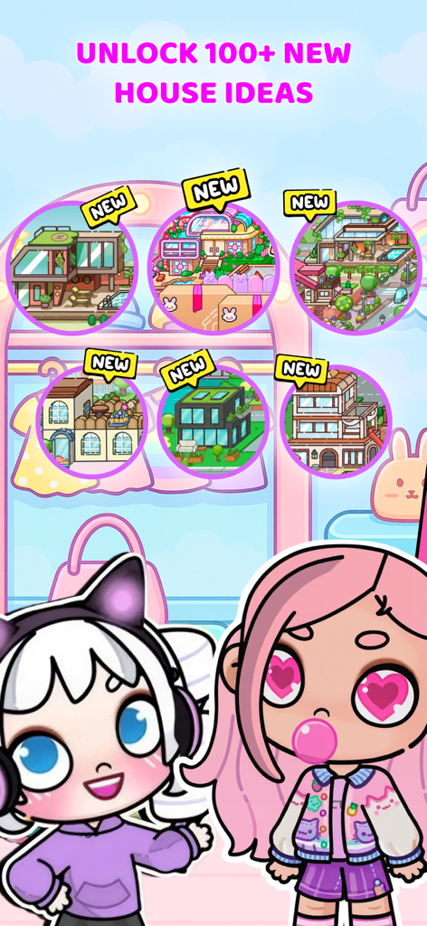 A collection of aesthetic house design ideas and room layouts for Avatar Life characters