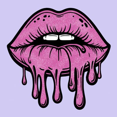 dripping lips