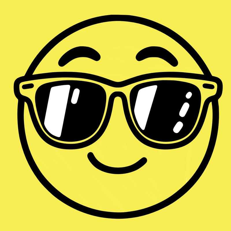 emoji with sunglasses