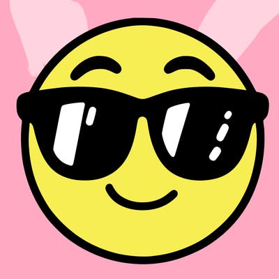 emoji with sunglasses