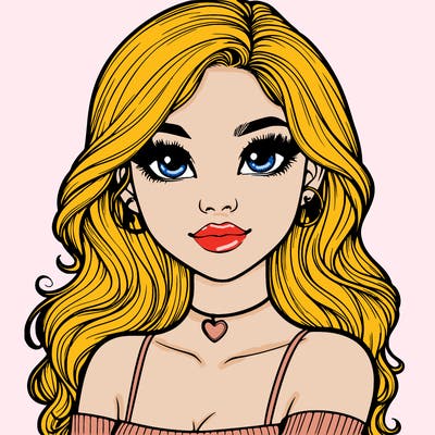 realistic pretty girl