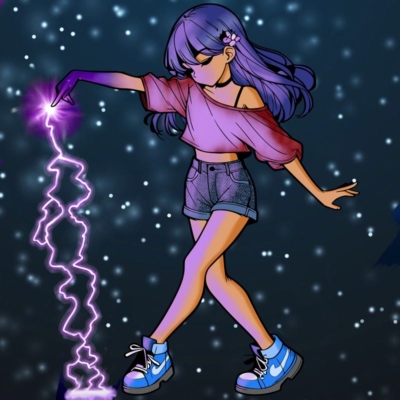 realistic girl danceing