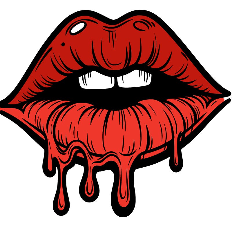 lips that look realistic and drip