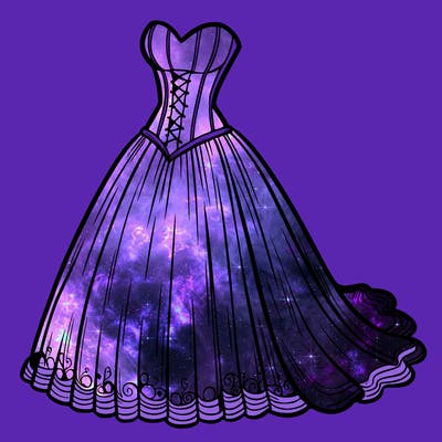 wedding dress-corset and a long and flowy skirt