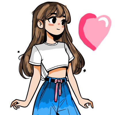 girl in a cute crop top